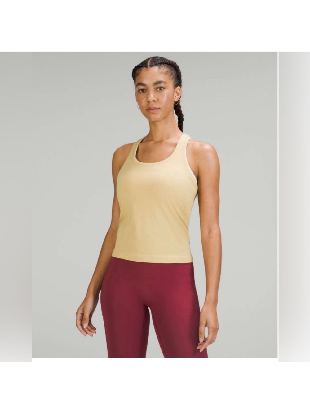 Lululemon Swiftly Tech Racerback Tank Top 2.0 Race Length Golden Sand 0